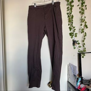 Lee mid rise straight leg fit brown pants